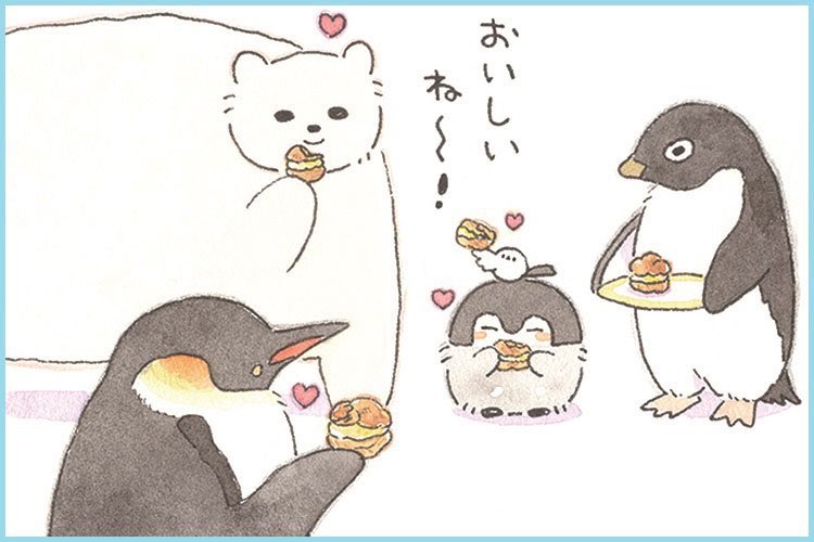 アデリーさんとびっくりシュークリーム

(単行本「コウペンちゃん」より) 