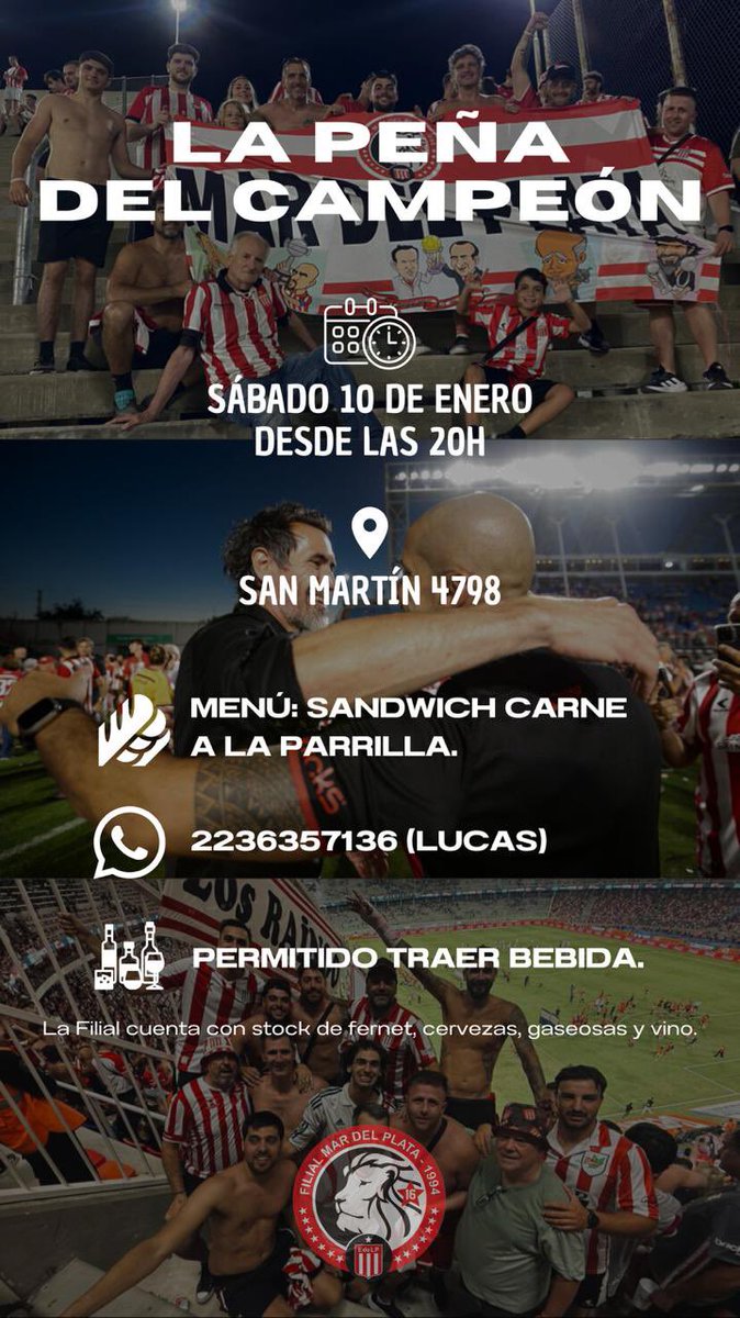 MDPFilial's tweet image. Si este verano pasas por Mardel tenés que venir a conocer la filial 🏖️ Este sabado festejamos los últimos títulos con una peña en nuestra esquina, si estás en La Felíz no podés faltar. Escribinos para anotarte