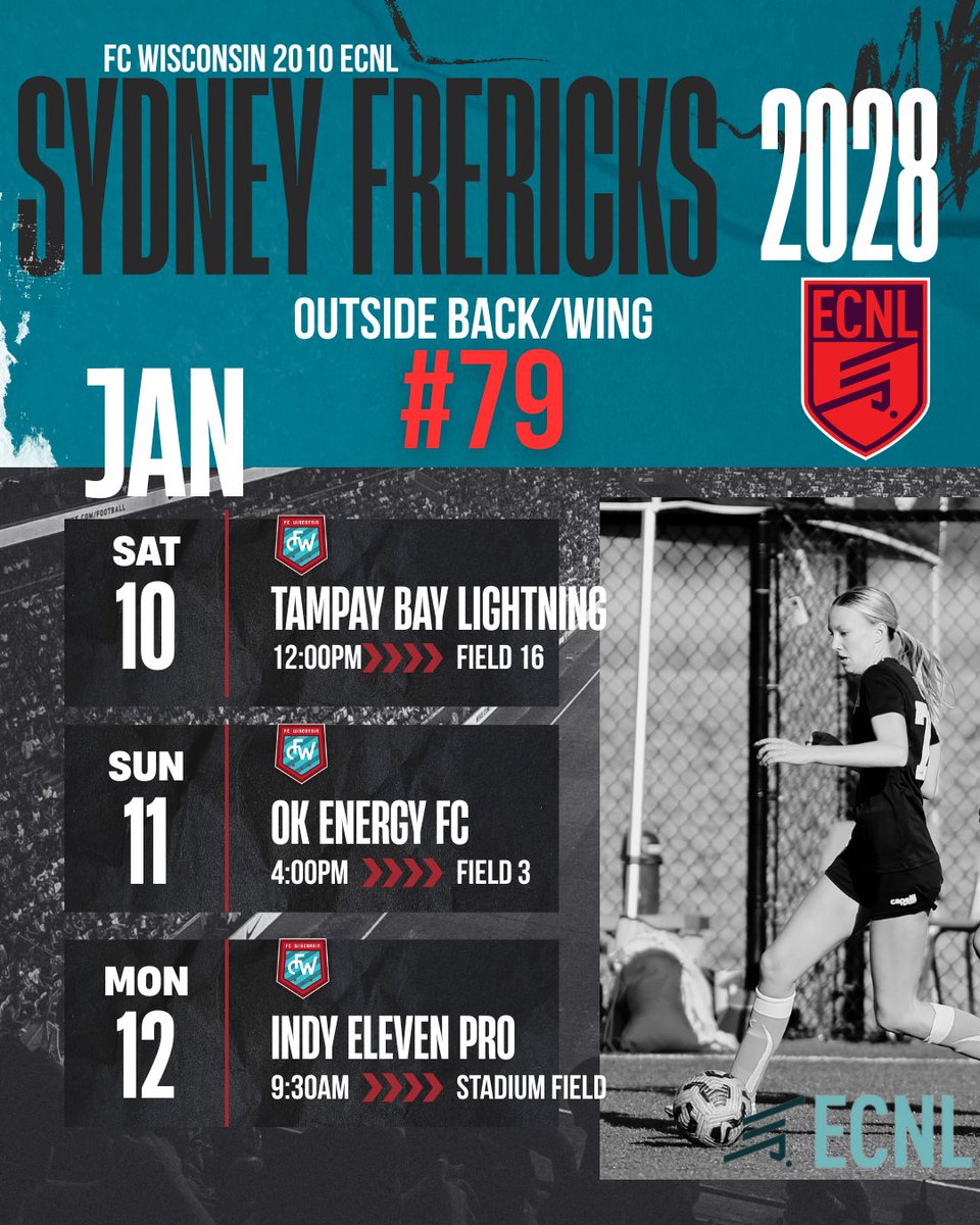 See you on the sidelines in FL!!  <a href="/ECNLgirls/">ECNL Girls</a> <a href="/ImYouthSoccer/">ECNL/GA/Recruiting/College Soccer</a> <a href="/ImCollegeSoccer/">College Soccer Truth ™</a> <a href="/FCW_ECNL/">FC Wisconsin Girls Soccer</a>