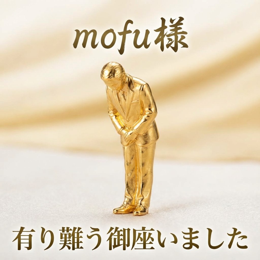 mofu様 ご自分のお仕事がある中で 色々と有り難う御座いました そして
