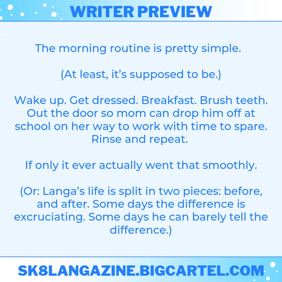 Oh???? What’s this?????? Me bribing you all to preorder for access to my top secret Langa snippet? Oh nooooooo definitely don’t click the link 👀👀👀