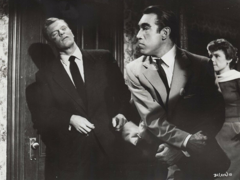 LadyKdesigns's tweet image. Celebrating #botd for Anthony Quinn in #filmnoir The Naked Street ('56). He delivers a powerhouse performance as a small-time Brooklyn racketeer caught in a web of lies and deceit. Quinn's raw intensity and charisma dominate the screen. 📽️🎂