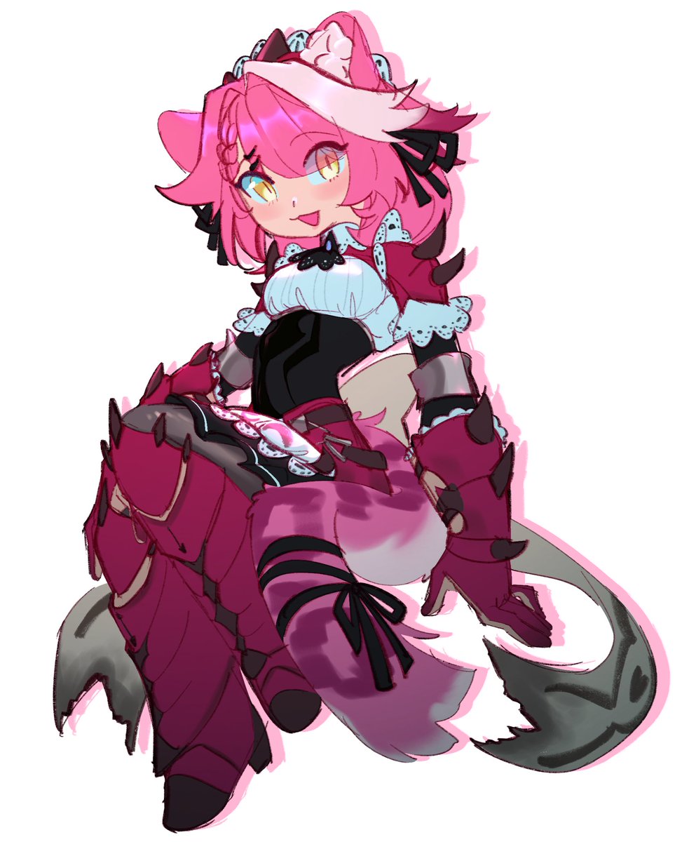 yaoicarus's tweet image. WAAHHH MAMMA’S OUT FIT IS SOOO CUTE MEIDO SUKIIIII #RaorArt #CiaoRaora