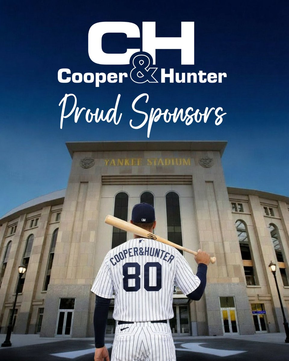 🎉⚾ Starting 2026 with Big League News! ⚾🎉

Cooper&amp;Hunter is proud to announce that we’ve renewed our sponsorship of the New York Yankees for another year. Since 2023, we’ve stood alongside one of the most iconic teams in sports.