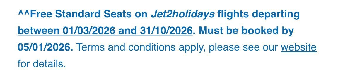 WinstoneMark's tweet photo. @jet2tweets Hi Lily. Looked at the T&amp;C’s there. Can’t seem to find why it’s not working. Departing 3/3/26 to TFS and booked this morning. https://t.co/O44SFgPUgu