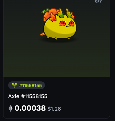 Tras la noticia de la salida del $SLP de <a href="/AxieInfinity/">Axie Infinity</a> el floor se nos fue de 1.86$ a 1.26$

Aunque no son un precio que no hayan alcanzado antes

Igual su uso es limitado, supongo