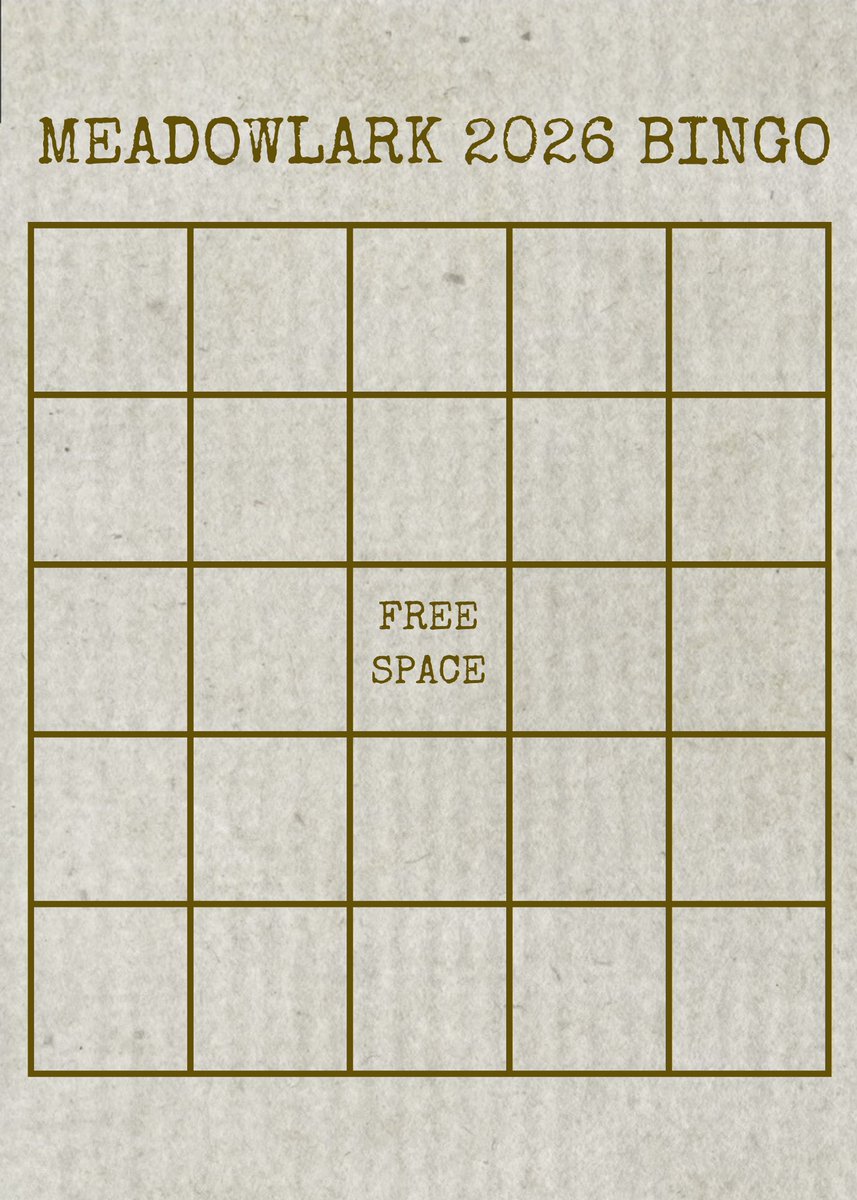 wieldingwonder's tweet photo. That was the unfinished sheet 😭 anyway we're 2 days in and Meadowlark 2026 is off to a great start. If anyone wants to use the plain bingo I think that would be fun! https://t.co/Efr8QCYnwo