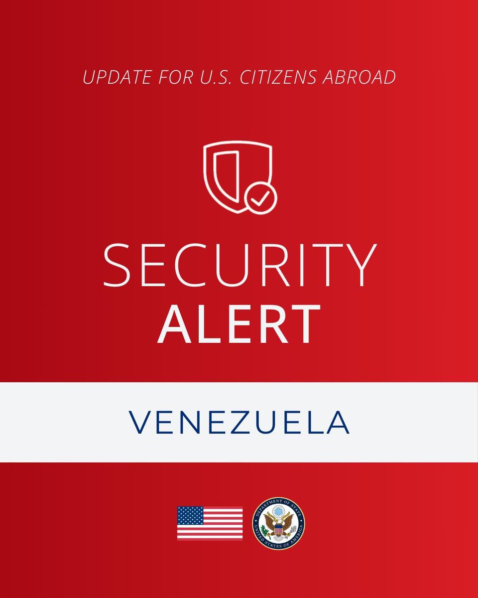 #Venezuela: Enroll in the Smart Traveler Enrollment Program  to receive security updates.  The security situation in Venezuela remains fluid. Venezuela has the highest Travel Advisory level – Level 4: Do Not Travel – due to severe risks to Americans.  U.S. citizens in Venezuela