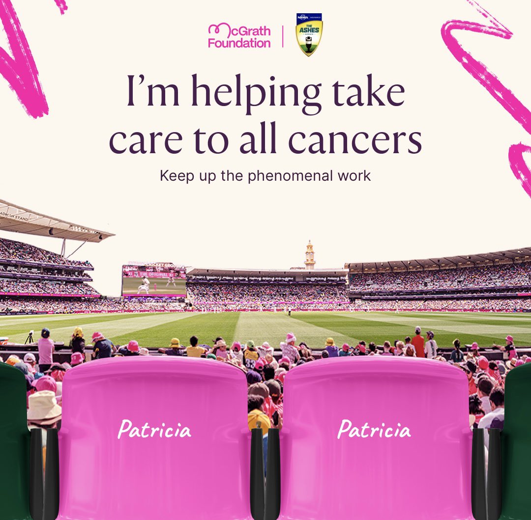 #PinkTest @mcgrathfoundation