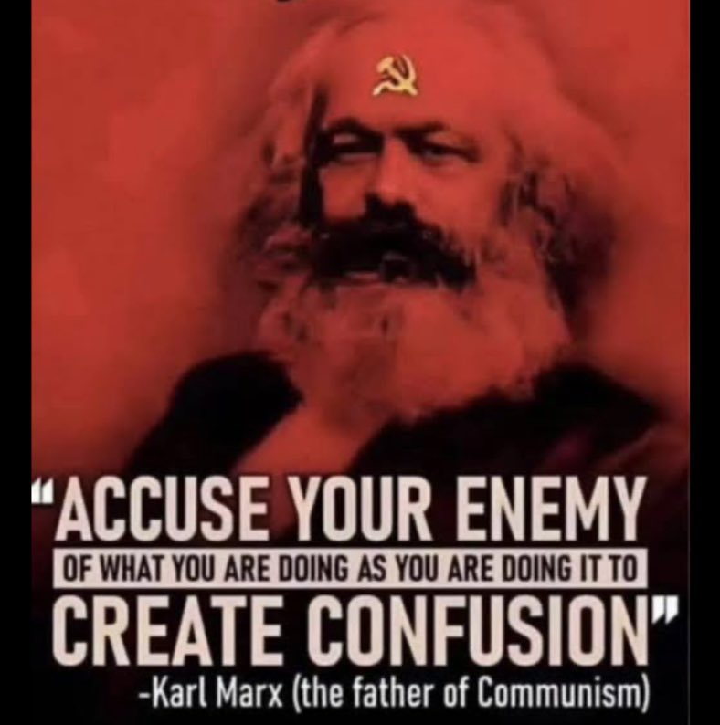 TruthFairy131's tweet image. Socialists, Communists &amp;amp; Leftists are narcissists &amp;amp; they will always accuse you of what they are guilty of.

They will call you a racist when they are the racists.

They will call you a Nazi when they are the Nazis.

They will call you a fascist when they are the fascists.

They…