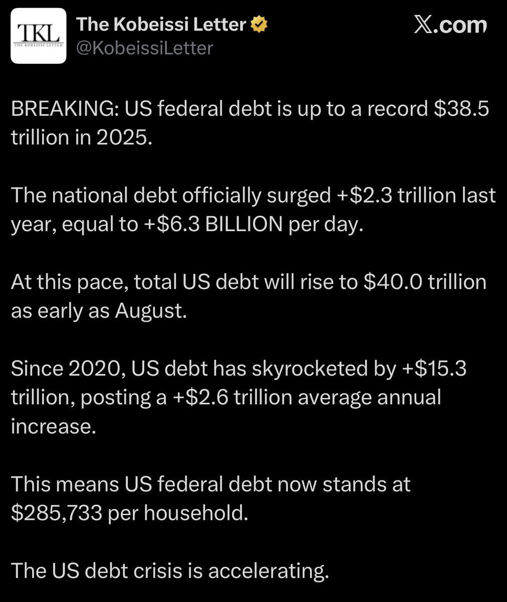 This can’t be true because Trump said tariffs were going to pay for everything and we were all going to get $2,000 checks with the money left over.