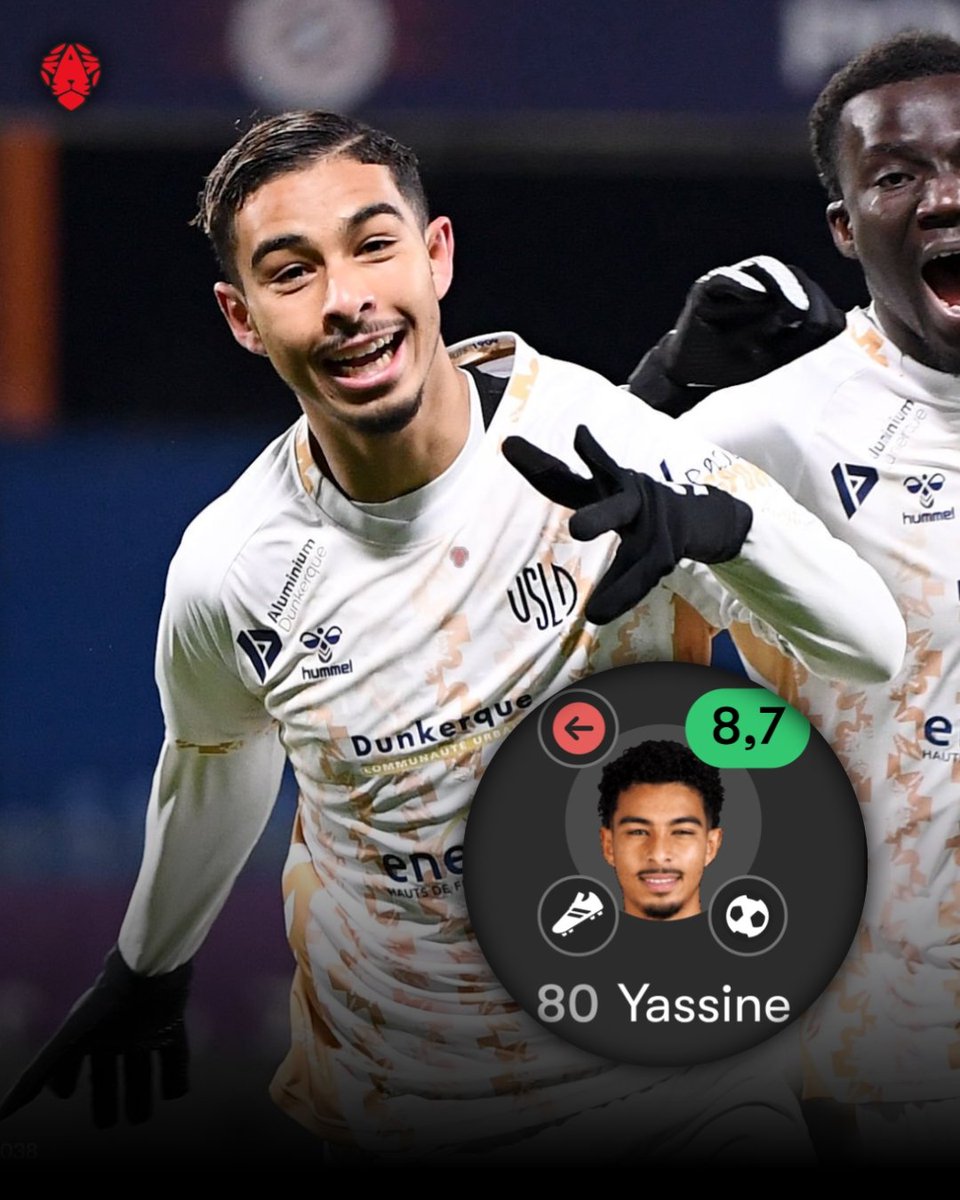 ActuFootMaroc's tweet image. La 𝘀𝘂𝗽𝗲𝗿𝗯𝗲 𝗽𝗲𝗿𝗳𝗼𝗿𝗺𝗮𝗻𝗰𝗲 de Gessime Yassine aujourd'hui avec l'USL Dunkerque 🇲🇦💎 :

⚽ 𝗕𝗨𝗧𝗘𝗨𝗥.
🎯 𝗣𝗔𝗦𝗦𝗘𝗨𝗥 𝗗𝗘́𝗖𝗜𝗦𝗜𝗙.
🥇 𝗛𝗢𝗠𝗠𝗘 𝗗𝗨 𝗠𝗔𝗧𝗖𝗛.
🪄 𝟯 𝗗𝗥𝗜𝗕𝗕𝗟𝗘𝗦 𝗥𝗘́𝗨𝗦𝗦𝗜𝗦.