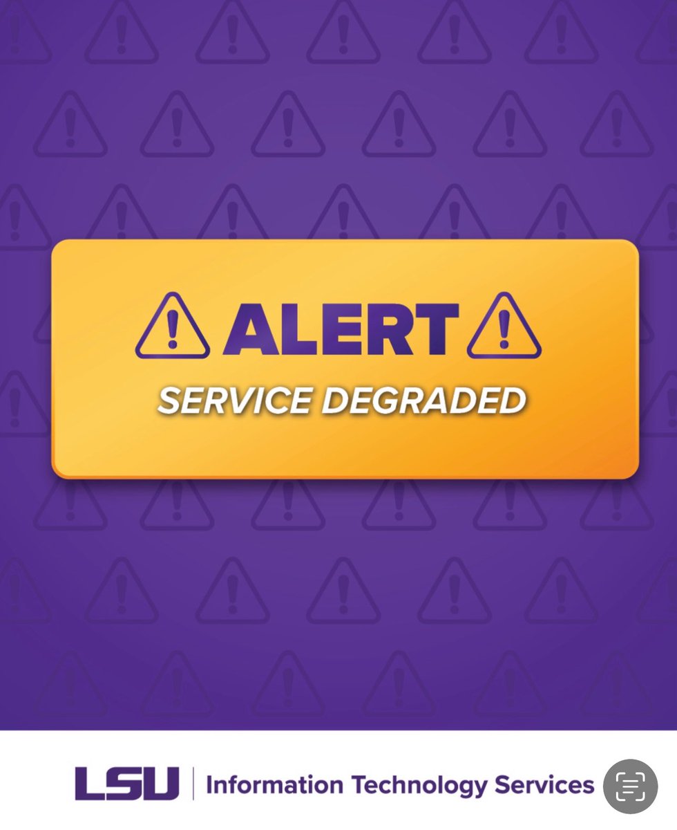 LSUITS's tweet image. ITS is aware that #Workday is experiencing issues. The vendor is aware and is working to resolve this issue