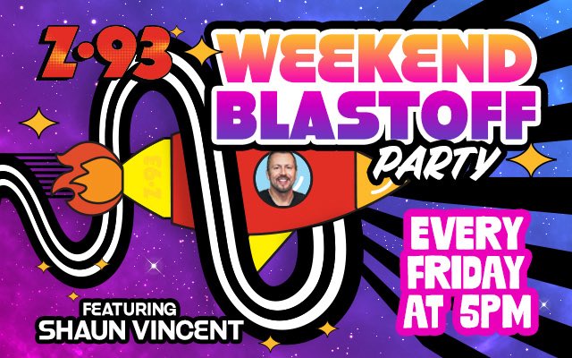 Everybody’s working for the weekend. So get ready to bang on your drum cuz’ Fridays at 5pm we’re gonna stroke it to the east and stroke it to the west. The Weekend Blastoff Party debuts this week! Call that Z Line anytime - 937-518-1929. Z93Dayton.com 🥳