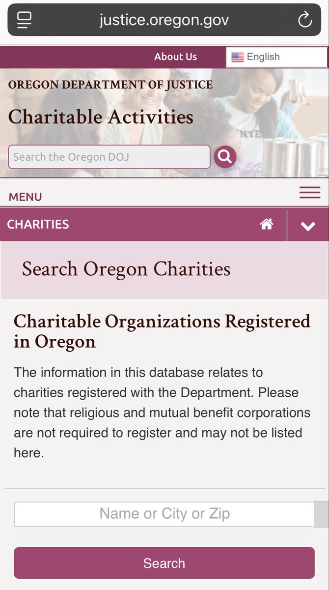 Order_Order's tweet photo. If you want to search nonprofits in Oregon, simply go to the state’s Department of Justice website and do a charity search. It’s all there (and sometimes not there), people. https://t.co/4I8Hs2pkks