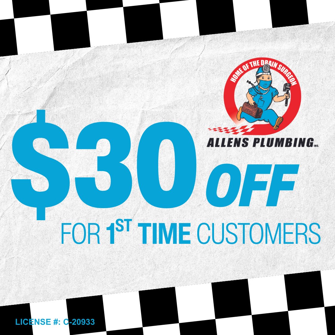 💧 $30 OFF for First-Time Customers!

Claim your offer today: allensplumbinghi.com/coupons/

Call (808) 599-5511 for O‘ahu
Call (808) 877-6370 for Maui

#AllensPlumbing #HawaiiPlumbing #PlumbingDeals #FirstTimeCustomer