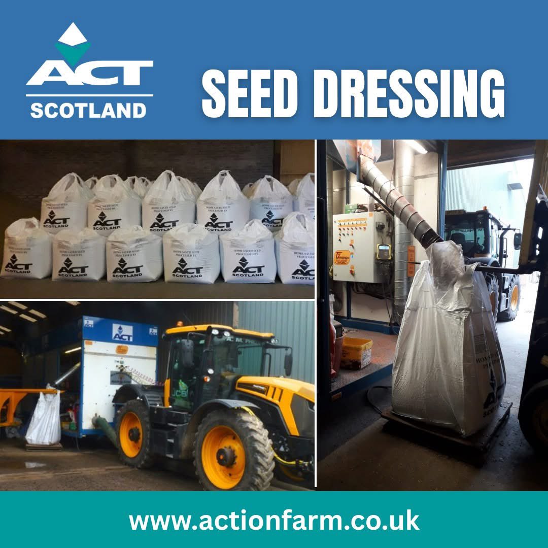 🌾 ACT Scotland – Mobile Seed Dressing Service 🌾

✅ Germination Testing
✅ Licensed Operators
✅ Standard Single Purpose Dressings
🌟 Manganese Trio
🌱 Kick-Off Bio Stimulant
🔧 Other Treatments Available

To book or discuss options contact your local ACT Scotland Area Manager.