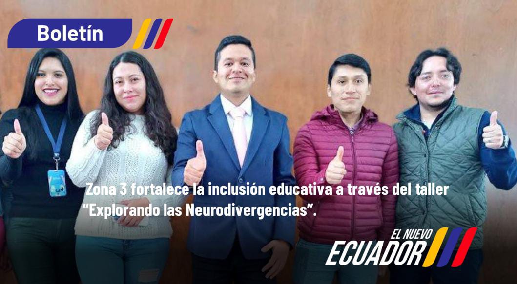 [BOLETÍN] En el marco de las políticas inclusivas de <a href="/Educacion_Ec/">Ministerio de Educación, Deporte y Cultura</a> y con el objetivo de garantizar la atención a la diversidad, del 16 al 30 de enero de 2026 se desarrollarán los talleres “Explorando las Neurodivergencias”. ➡️ n9.cl/gp688s
#ElNuevoEcuador