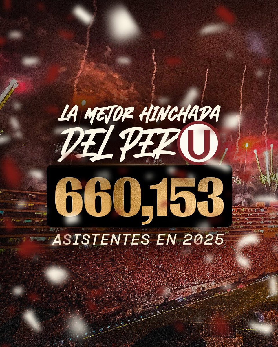 𝗦𝗢𝗠𝗢𝗦 𝗟𝗔 𝗛𝗜𝗡𝗖𝗛𝗔𝗗𝗔 𝗠𝗔́𝗦 𝗚𝗥𝗔𝗡𝗗𝗘… 🎶🎶🎶

Por cuarto año consecutivo, Universitario lideró la tabla del hincha de la Liga 1. 

¡Gracias a toda la hinchada crema por su aliento incondicional! 💛

🔜 Nos vemos pronto en la #NocheCrema2026 👉