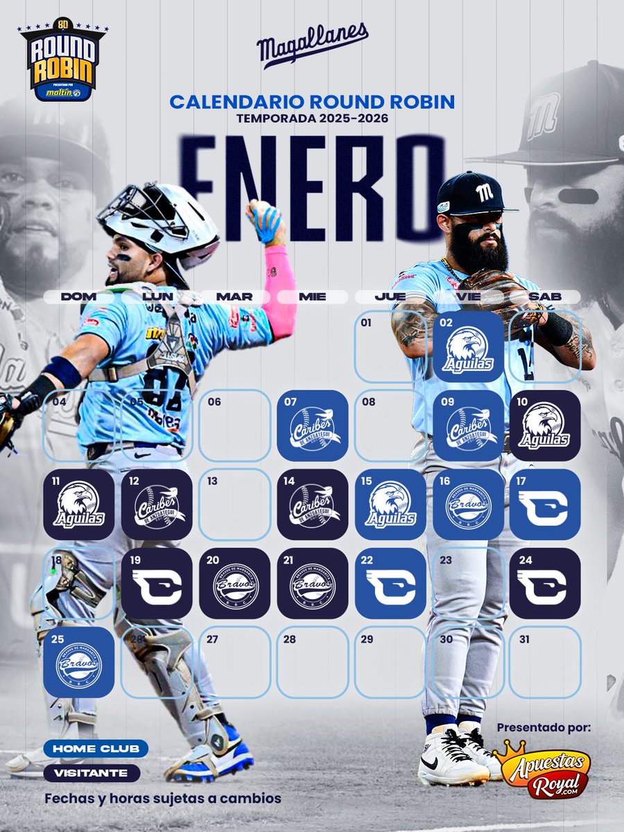 Nuevo calendario ✊🏼⚓️

Actualizado nuestro camino en la “Fiesta de Enero”

Seguimos… 𝗛𝗮𝘀𝘁𝗮 𝗾𝘂𝗲 𝗲𝗹 𝗺𝗮𝗿 𝘀𝗲 𝘀𝗲𝗾𝘂𝗲 ⛴️🙌

#Magallanes #Todosabordo