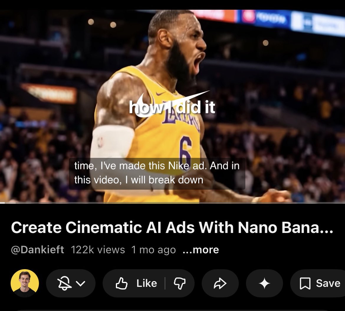 This guy literally drops a crash course on how to create viral cinematic ads with AI