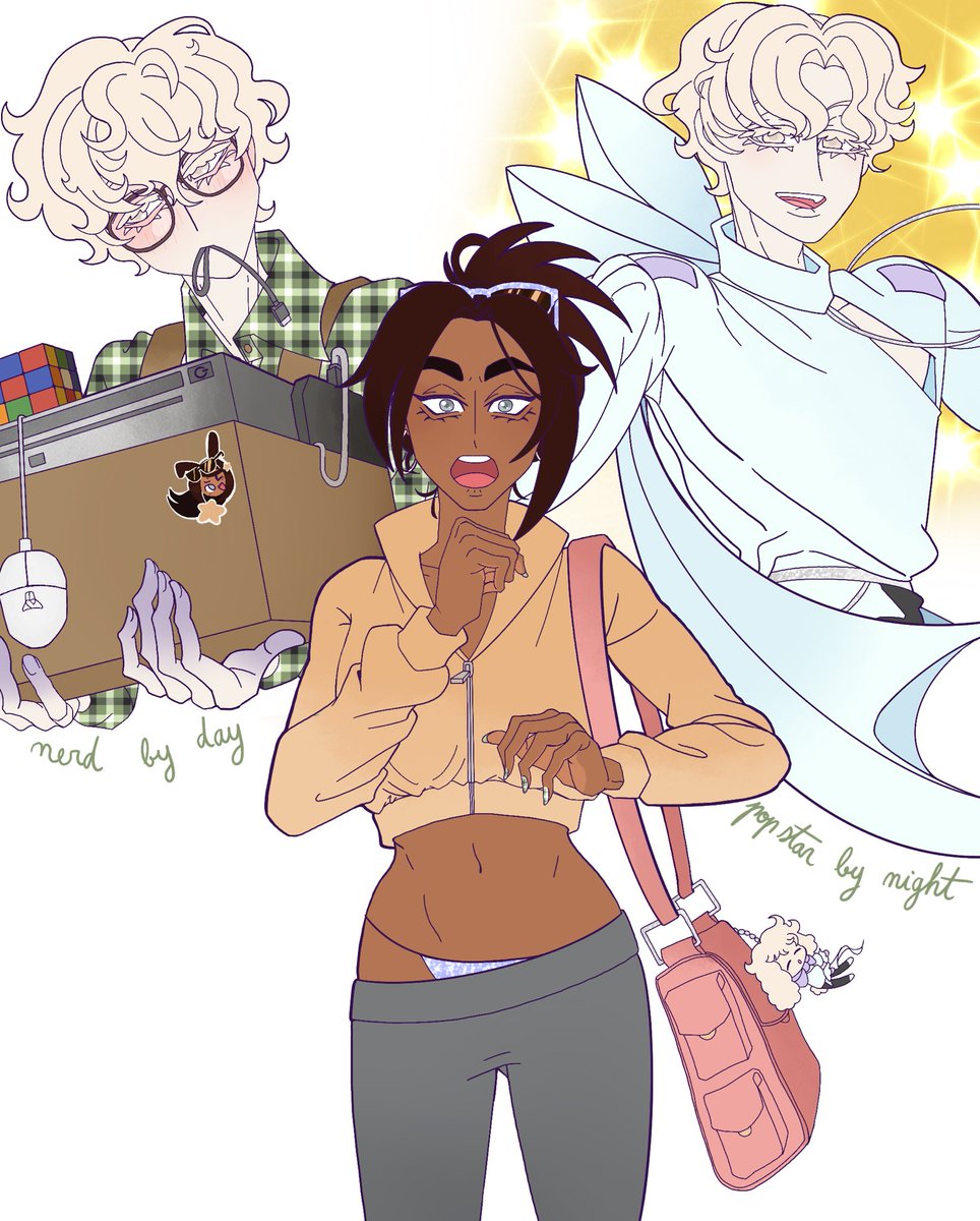 camimi_M74's tweet image. Nerd luka has a secret identity and Hyuna doesn’t know it…yet #hyuluka #luhyu