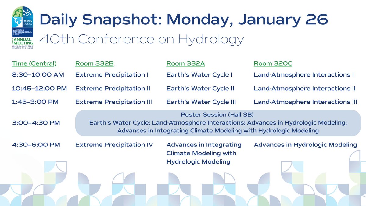 AMS Committee on Hydrology tweet media