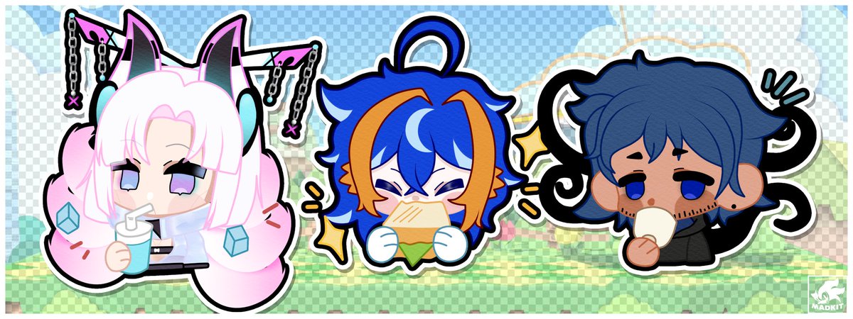 madkit69's tweet photo. ★Chibis★
Unos chibis comiendo acompañado de @Kixxune_ y @vt_rambo espero que sea de su agrado nwn
Primero dibujo del año, le hechare muchas ganas para dibujar más cosas este año.
#FanArt #DigitalArt #CoffeeDrinkingNoises #Vtuber https://t.co/cObe1Q7JO6