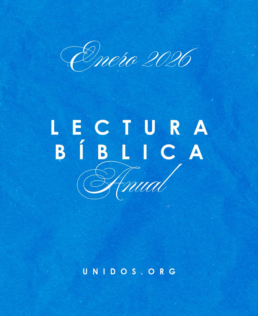 unidosdp's tweet photo. ¡Comencemos juntos la Lectura Bíblica Anual 2026!
Este 2026 te invitamos a iniciar un nuevo año con un nuevo compromiso: caminar cada día en la Palabra de Dios, y  queremos hacerlo juntos como comunidad.
¡Un día a la vez! ¡Un corazón dispuesto! ¡Una fe que crece! https://t.co/s7rKQAQW8B