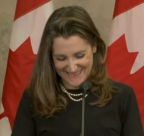 truckdriverpleb's tweet image. Chrystia Freeland announces she is resigning as an MP 

This is the same evil witch who laughed on camera as she announced she was freezing Canadians bank accounts during the trucker protest 

She is moving to Ukraine to join Zelensky's Government 

She won't be missed