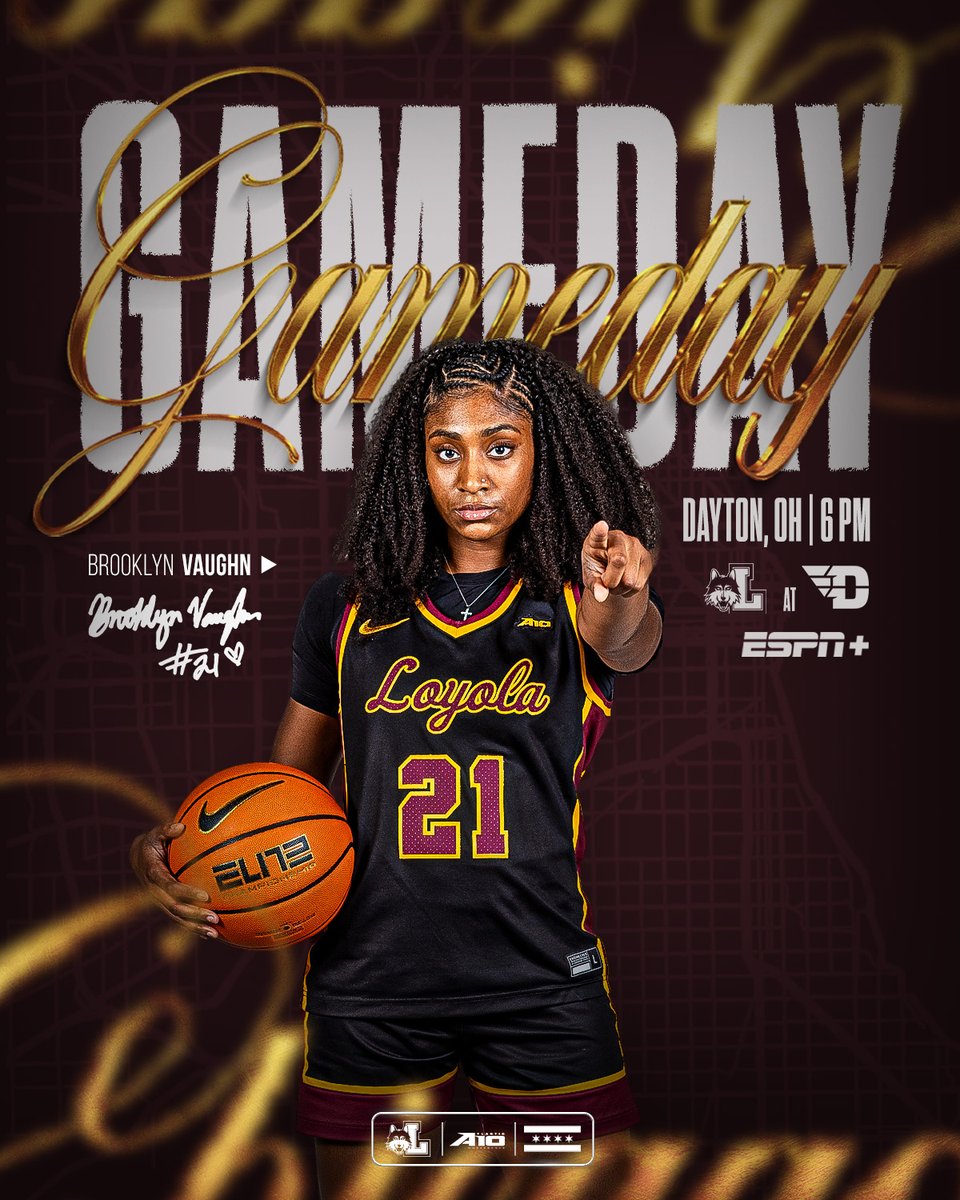 RamblersWBB's tweet photo. GAMEDAY!!! 🙏

🆚 @DaytonWBB 
📍 Dayton, Ohio
📺 https://t.co/kzYQTQ5vKc
📊 https://t.co/1yg40BwJY0
⏰ 6 PM CT https://t.co/sIcuuqR7k4