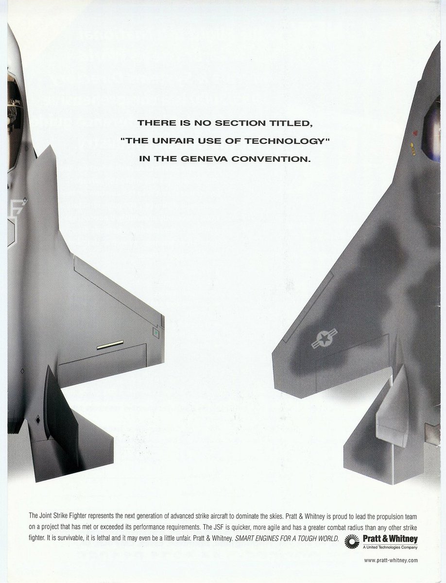Pratt and Whitney F-35 ad from the early 2000s