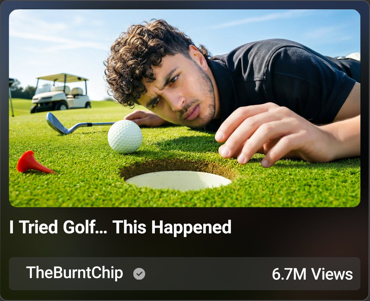 Testing a few things out and learning in the process.

Non-commissioned thumbnail concept for <a href="/yungchip/">Chip</a> 

“I tried golf… this happened.”