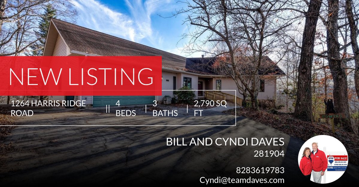 TeamDaves1's tweet photo. 📍 New Listing 📍 Take a look at this fantastic new property that just hit the market located at 1264 Harris Ridge Road in Young Harris. Reach out here or at 8283619783 for more information

Bill and Cyndi Daves
REMAX TOWN &amp; COUNTRY https://t.co/6Sva8bsG05 https://t.co/FTjMzpRb7o