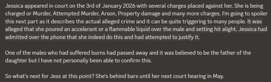// fire/burning mentioned

#mtmb #mariothemusicbox for spread
Hello, we finally got the full story, for those who are not in the server. Please do not harass anyone involved, and wish the victims a well recovery/rest in peace. Do not use your energy to hate on Corpse/Jess.