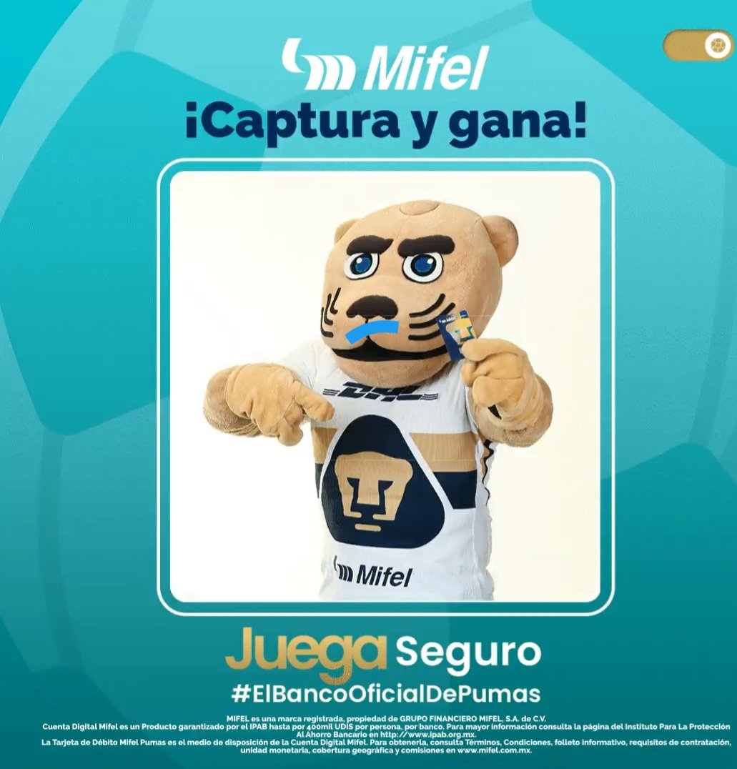 jmtdental's tweet photo. @BancaMifel @PumasMX #ElBancoOficialDePumas vamos al primer partido https://t.co/PdR57sSktY