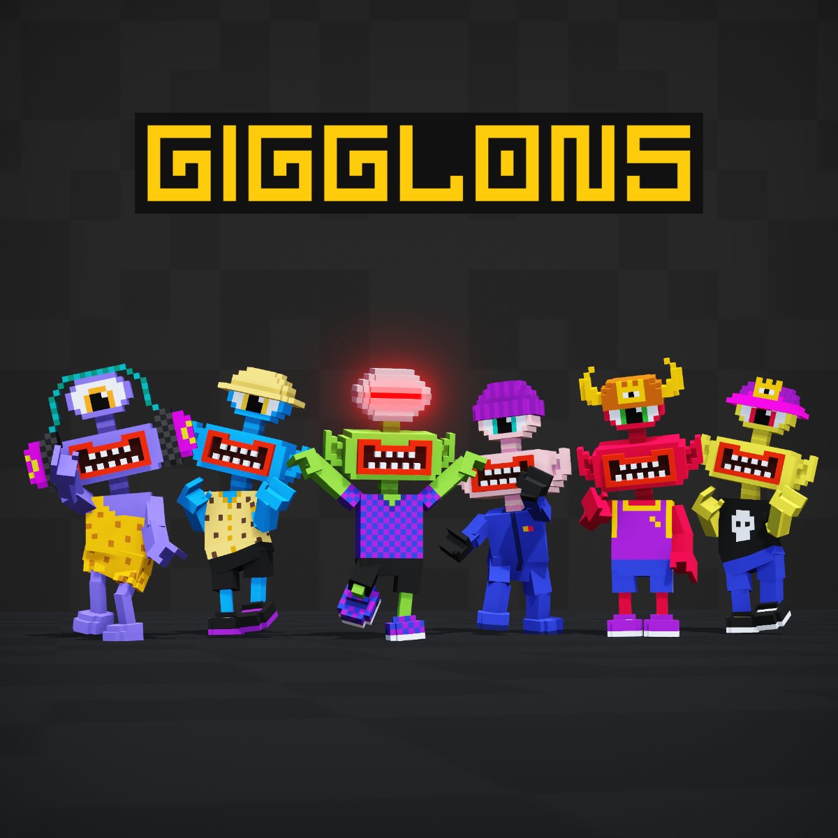 Good news! I Finished the 3D versions of the <a href="/gigglons/">Gigglons</a> accessories! They love it! 😍

#WENGIGGLONS #Gigglons #PixelArt #VoxelArt #Gaming #Collectibles