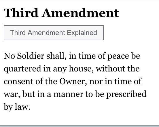 micah_erfan's tweet image. It’s called the Third Amendment. 

Read it.