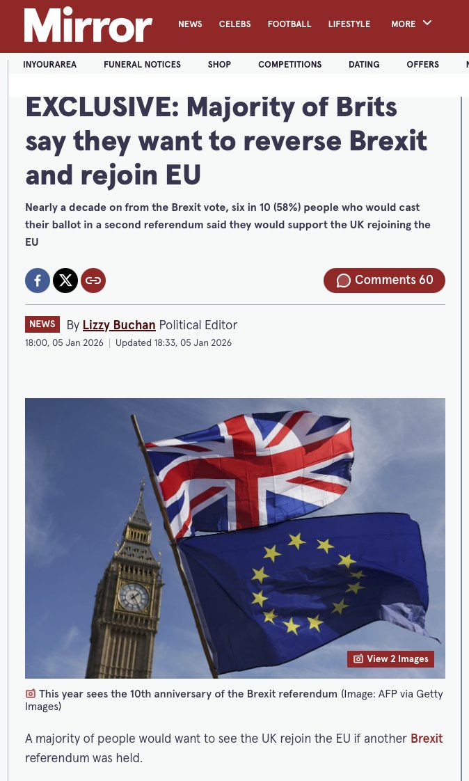 Ils regrettent de plus en plus ... 👇
🇬🇧🇪🇺