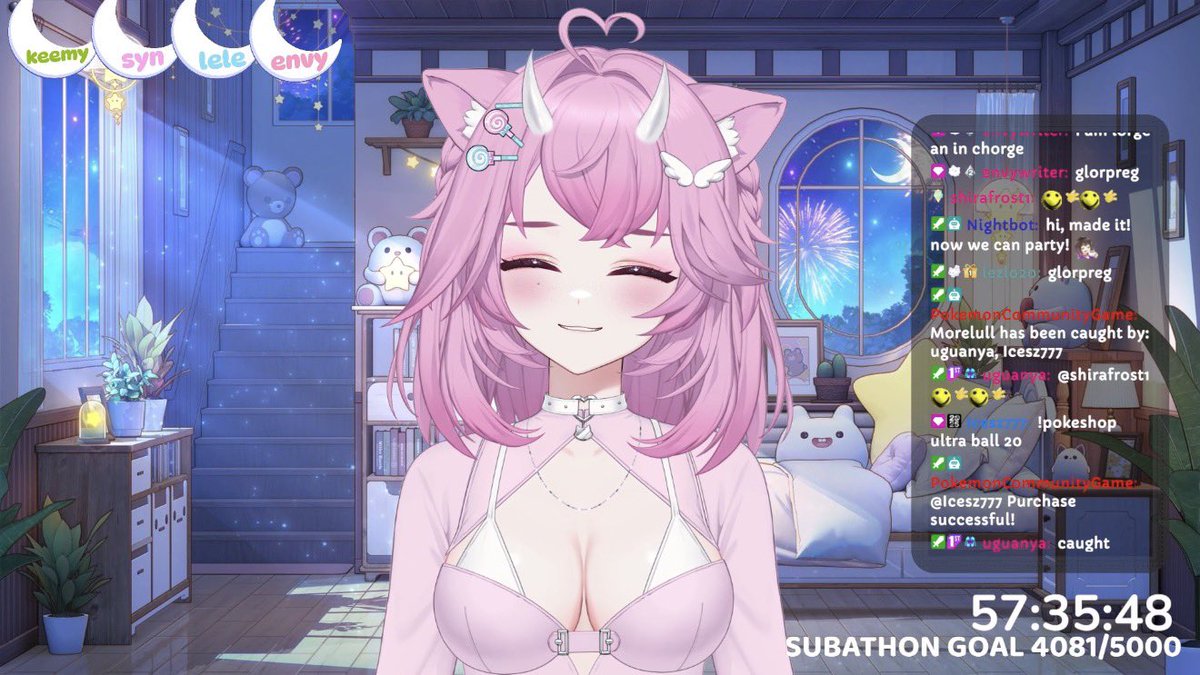🔴LIVE ON TWITCH~ 

bday subathon day 94 → MORE VIEWER IT! BRAND NEW SUBATHON GOALS!! YAPPIN… COLUMBINA GRIND CONTINUES… giveaways every 100 subs~ 

WE ARE AT 57 HOURS LEFT

🖇️ twitch.tv/pinkaeons

#vtuber #vtuberen #vtuberdebut #imaginariumtheater