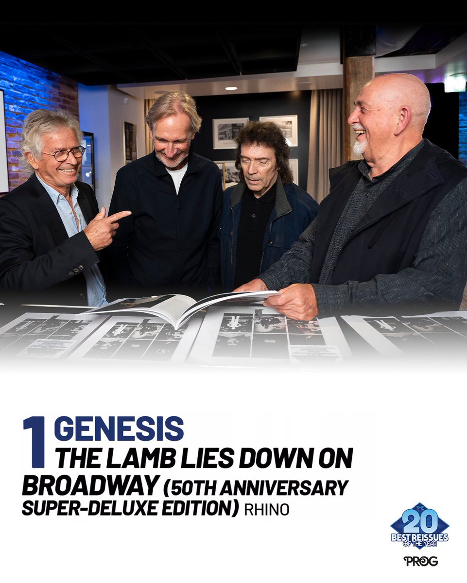 On stands now - Genesis are at #1 on Prog Magazine's 20 Best Reissues of 2025.

📸 Richard Haines (GenesisPhotographs.com) &amp; Will Ireland