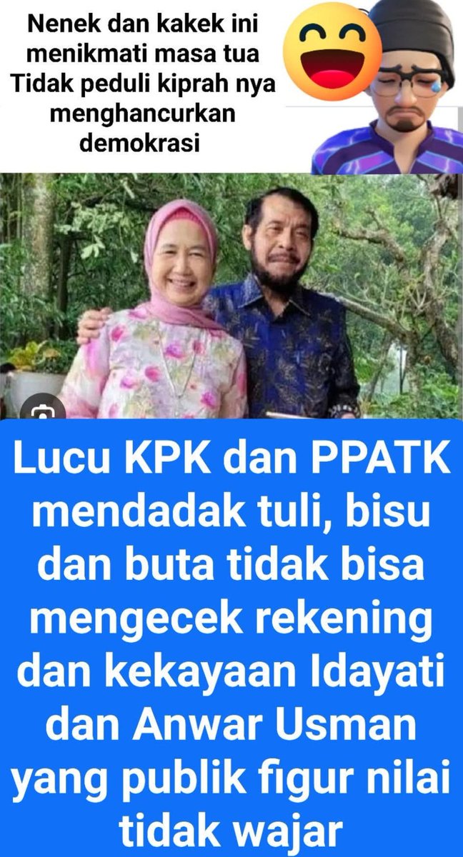 BarisanPemudaRI's tweet photo. Pemeriksa rekening mendadak menjadi patung ketika mereka di minta memeriksa rekening nenek dan kakek ini. https://t.co/CL42GtLxEC