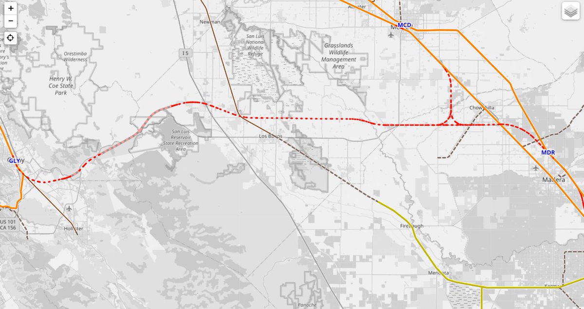 With CAHSR perhaps repositioning itself away from reaching Merced with the Initial Operating Segment and stopping at Madera (which would require a change in state law), adjusting to move forward with construction from Madera-Gilroy could significantly change CAHSR's perception...