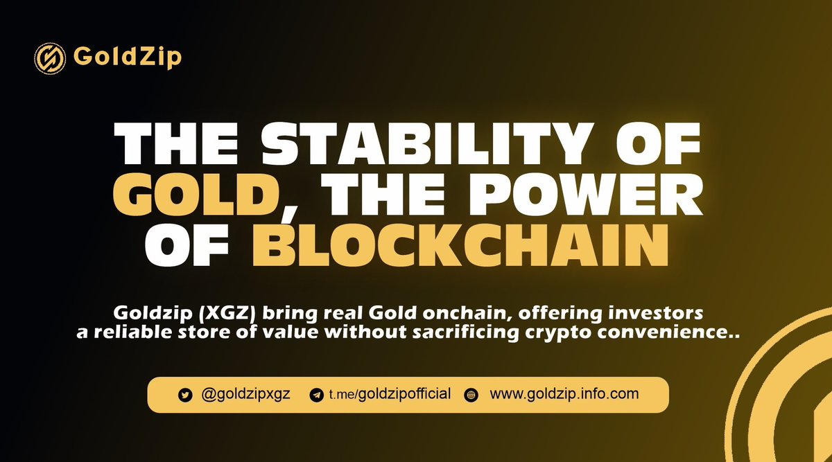 abolajick's tweet photo. Gold has always been trusted, yet not always accessible. GoldZip changes this by breaking gold into digital fractions that are easier to own and manage, now featured alongside innovation on @CoinstoreExc 🔗 https://t.co/dvOwPY6UjL #XGZ #GoldZip #Coinstore https://t.co/sJ5yLoLYJs