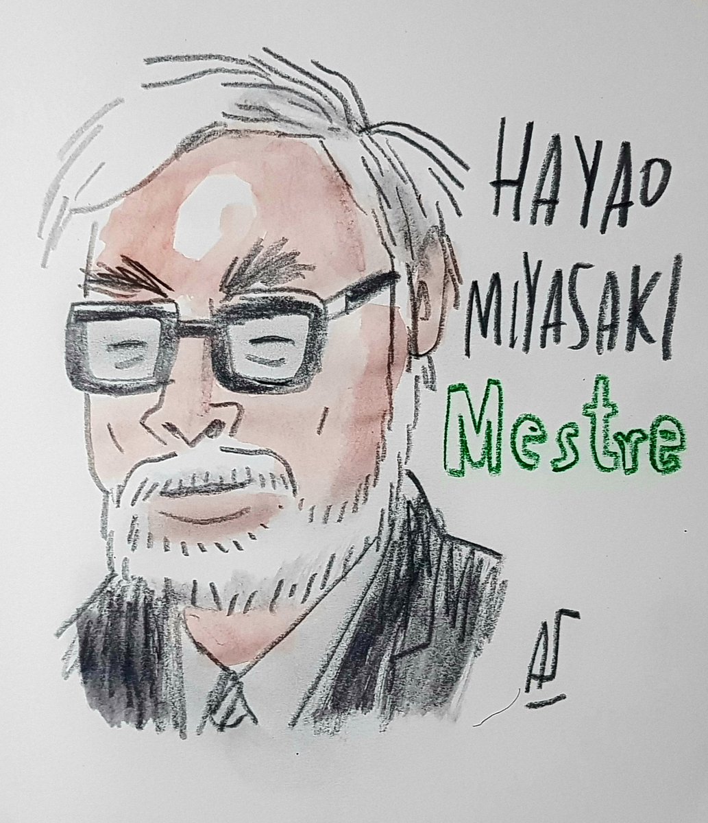 Hoje essa inspiração para a humanidade, Hayao Miyasaki, faz 85 anos.  Ponyo, Meu amigo Totoro, A viagem de Chihiro, nossa, é muita beleza junta. 
Um grande f*da-se para a escrota  I.A. e viva o mestre!
