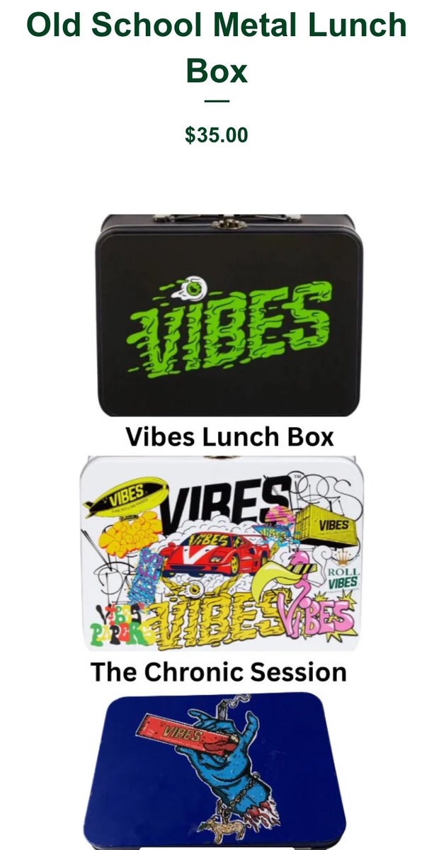 ChronicSession's tweet image. Been selling a lot of the #loaded #lunchboxes only $35 and you can add a matching #smallrolling tray for $10 more you get papers cones and a bag of #YIKES for the munchies #ordernow

thechronicsession.bigcartel.com/product/vibes-…