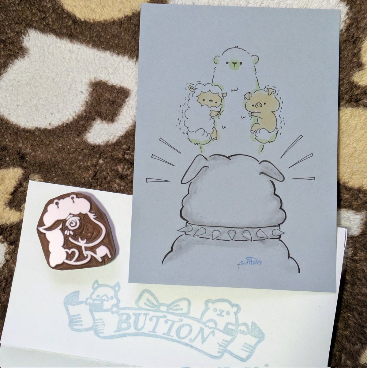 オーダー消しゴムはんこがもう届きました！！感動🥹💕ありがとうござい