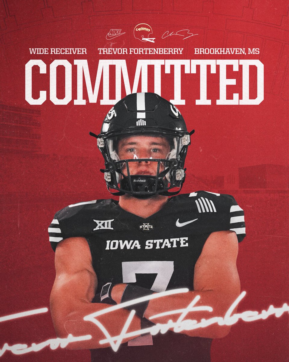 tfort_7's tweet photo. Blessed to receive an offer and be committed to Iowa State University ‼️‼️ Go Cyclones 🔴⚫️ https://t.co/CCxB8AuzS9