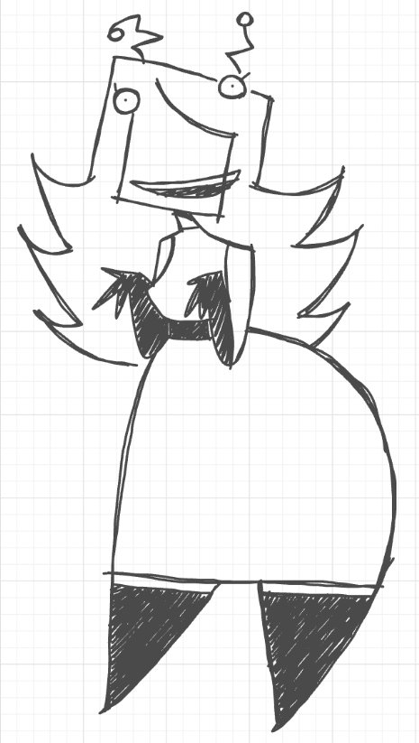 Navicono2's tweet image. i kinda likedrawing her like this
she looks so stupid lmao

should i change her design