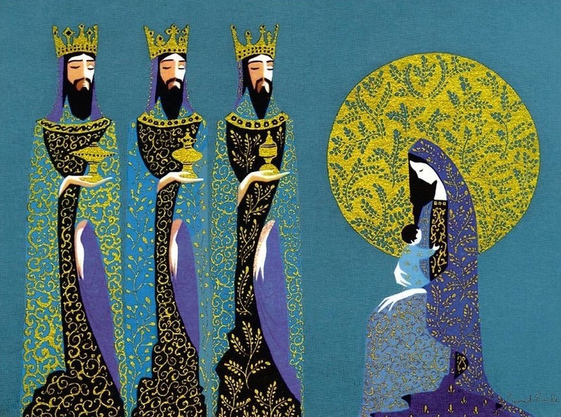 Three Wise Men by Eyvind Earle, 1966